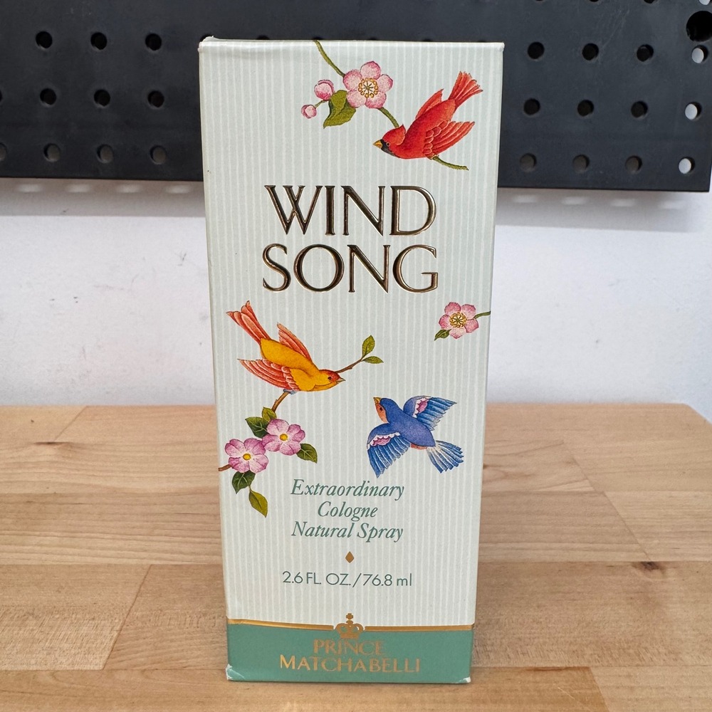 Prince Matchabelli Wind Song Cologne Natural Spray 2.6 oz Vintage 1993 USA